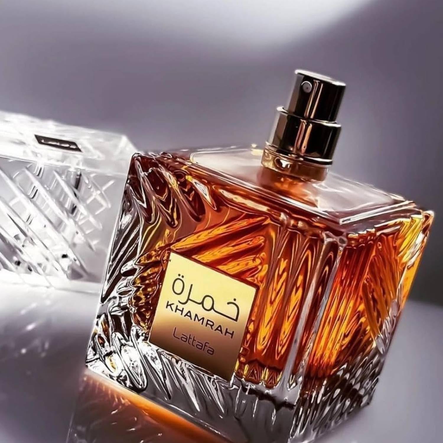 Lattafa Khamrah 100ml eau de parfum bottle