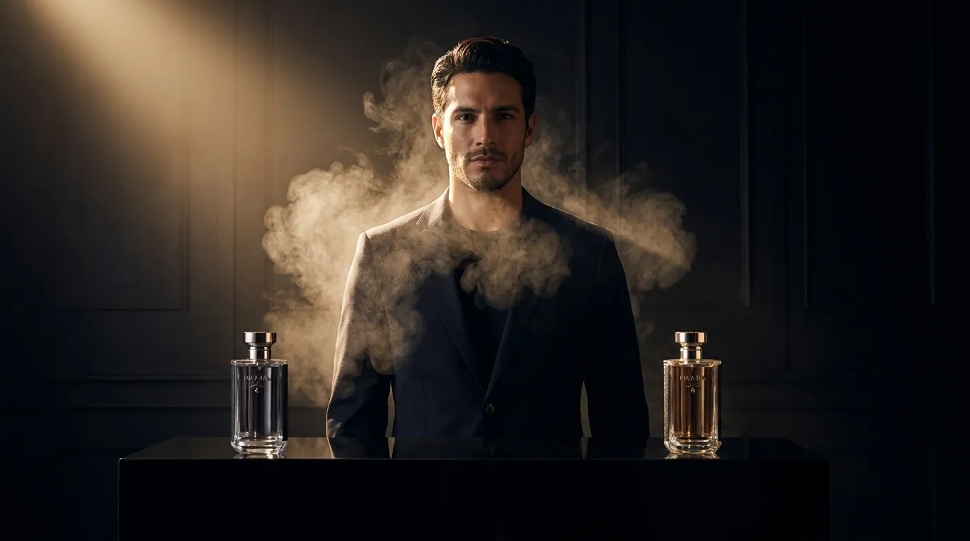 Editorial lifestyle fragrance imagery