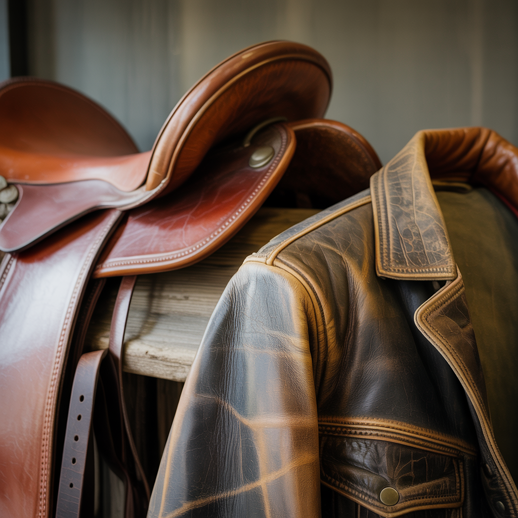 Leather — Dry, smoky, hide