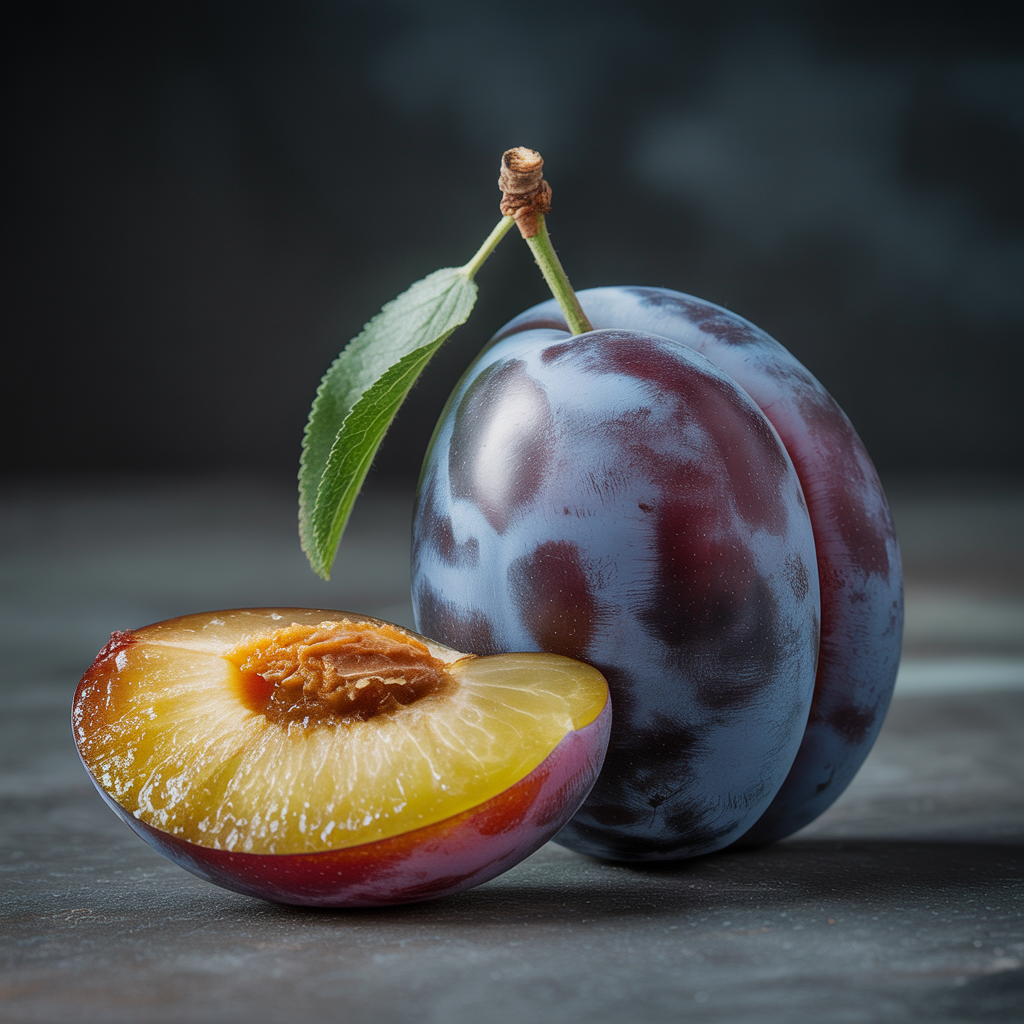 Plum — Jammy, slightly winey