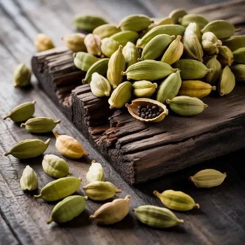 Green Cardamom — Warm, slightly minty-citrus spice