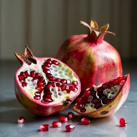 Pomegranate — Tart, juicy, jewel-like