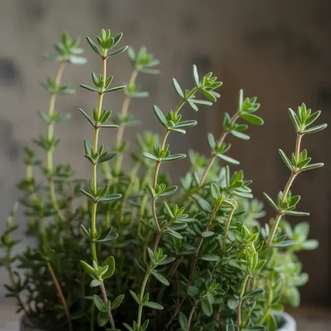 Thyme — Warm, slightly medicinal herb