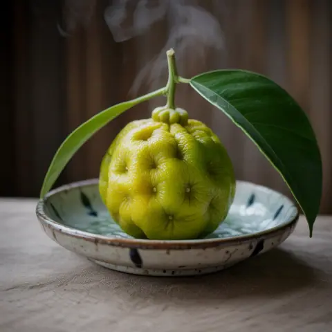 Yuzu — Japanese citrus, sharp, floral, between grapefruit and mandarin
